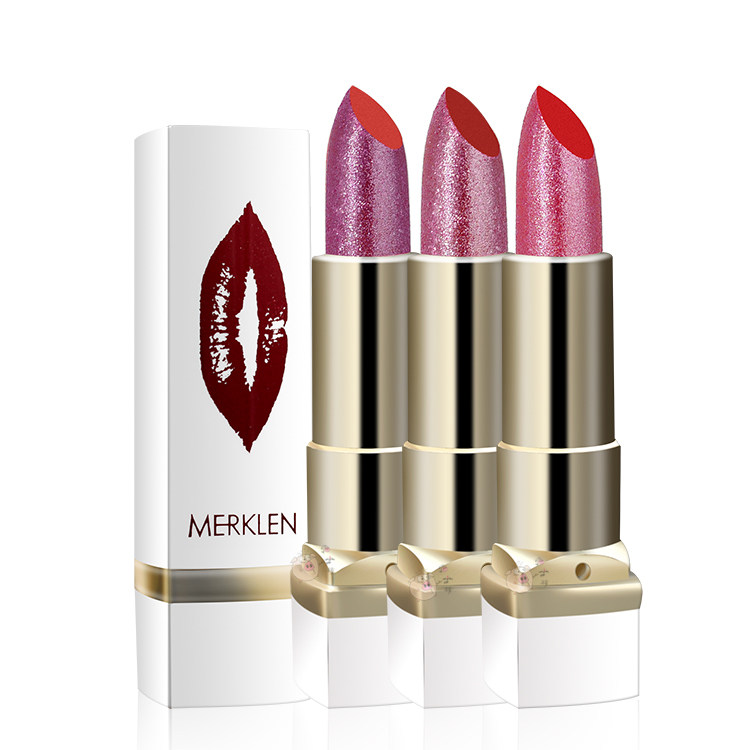 MERKLEN麦尔卡伦耀你好色不粘杯哑光口红极光4D口红