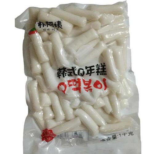朴阿姨Q年糕 韩式炸鸡年糕条 商用辣炒年糕 1公斤 整箱包邮 - 封面