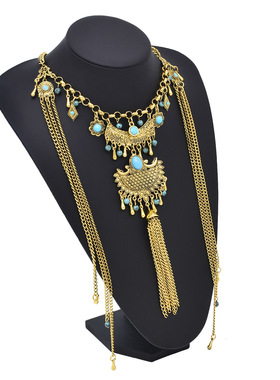 敦煌古风流苏项链西域异域风配饰复古写真旅游拍照项饰民族风