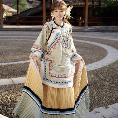 彝族民族服装苗族苗疆少女千户苗寨月亮女神少数民族侗族国风汉服