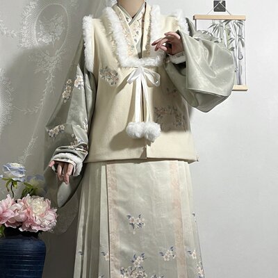 明制冬季加厚套装中国风古装