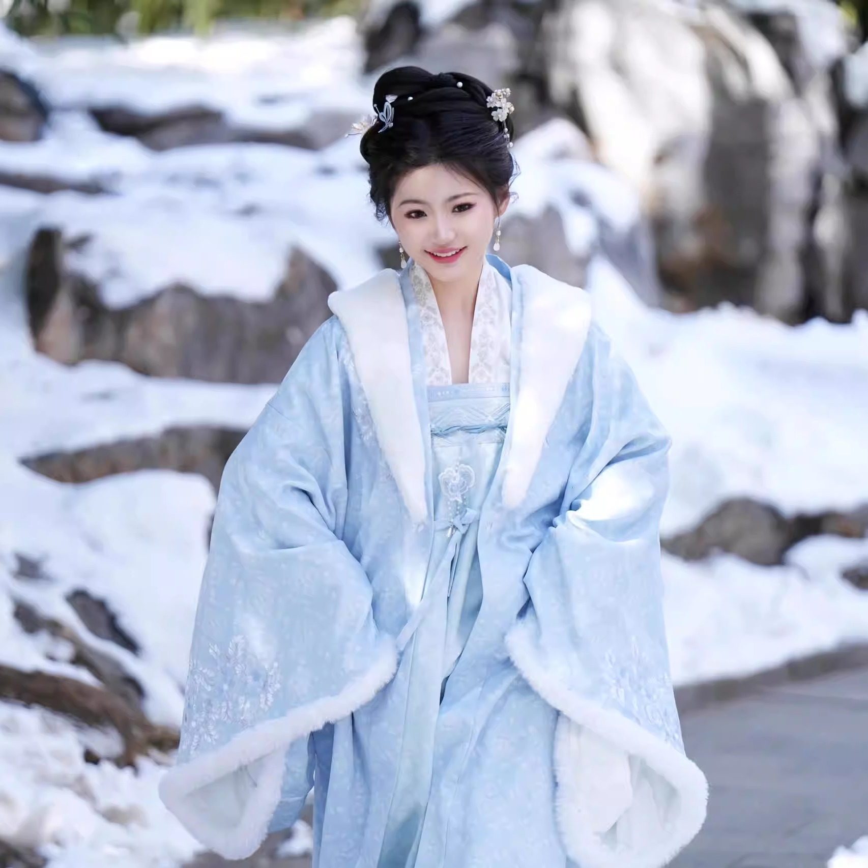 月蓝知否汉服女装宋制秋冬季古装大袖衫明兰直领对襟衫齐胸交窬裙,女装/女士精品,汉服套装,淘宝优惠券,粉丝福利购,淘宝优惠卷