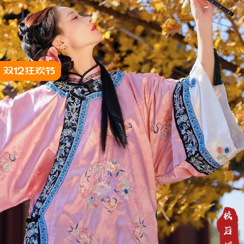 官方推荐】重工千万针刺绣清汉服