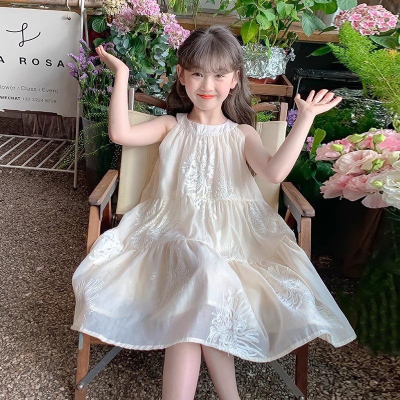 女童夏季公主裙2025新款超仙裙子小女孩夏天吊带裙儿童夏装连衣裙