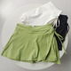 网球半身裙含内衬速干健身防走光运动瑜伽短裙开叉蝴蝶系带新款