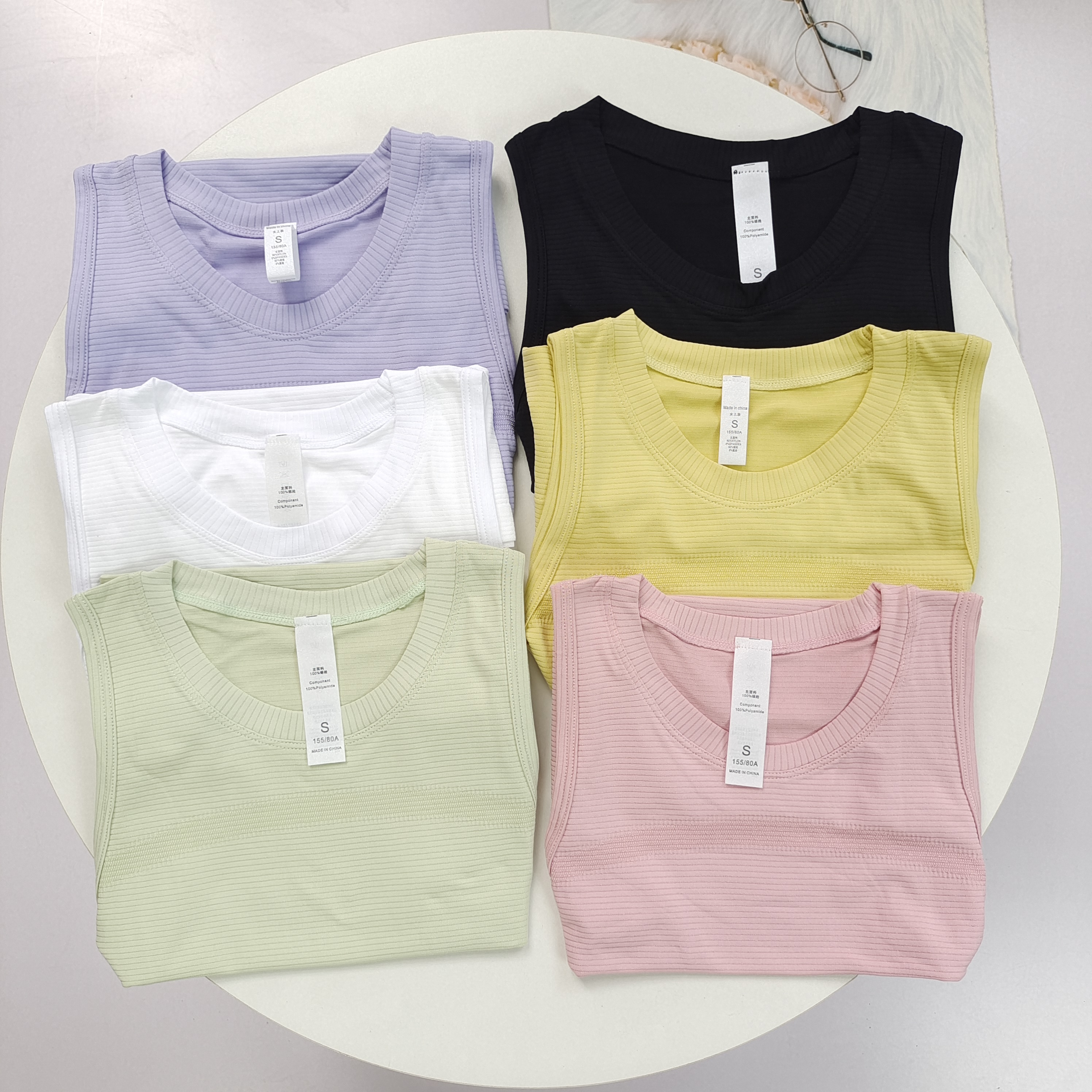 透气运动背心女户外跑步罩衫健身服t恤无袖显瘦瑜伽上衣夏季修身