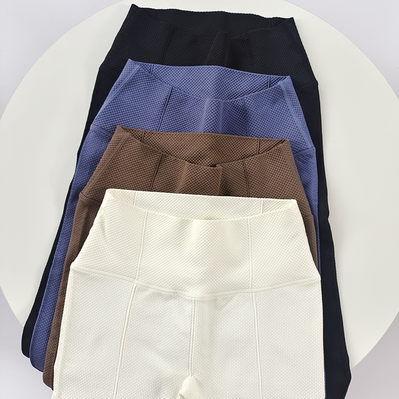 紧身高腰提臀圆点健身裤透气外穿