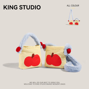 2025新款可爱通勤手拎小方包少女高颜值充棉小巧帆布袋学生上课包