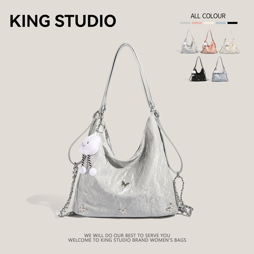 大容量蝴蝶包高级质感通勤双肩包