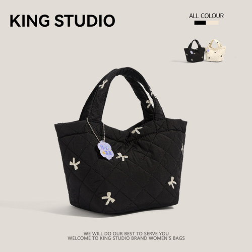 秋冬棉服包超火手提小拎包托特包