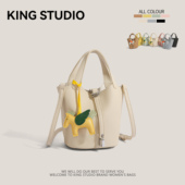 韩国小众水桶包超火单肩斜挎包 时尚 夏季 手提菜篮子包包女2026新款