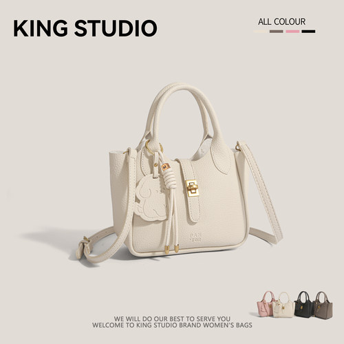 韩国小众手提菜篮包女时尚水桶包