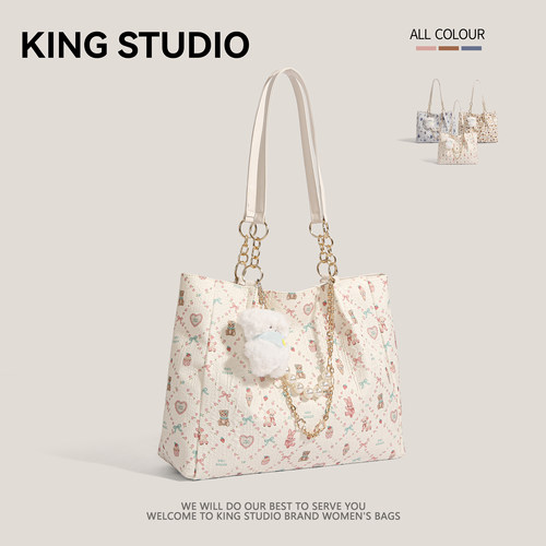 小众涂鸦包女上课通勤百搭单肩包