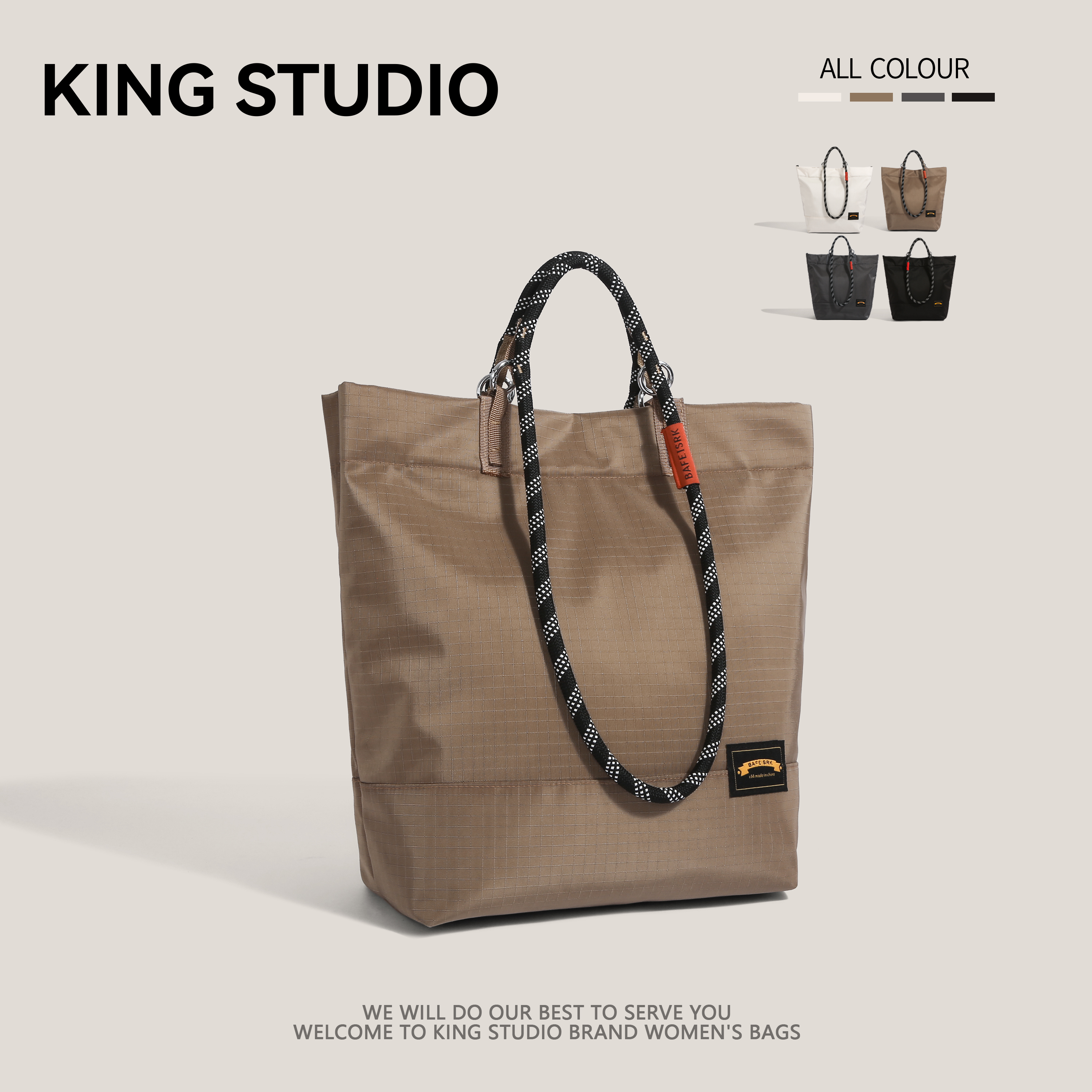 攀岩绳户外防水轻便休闲托特包女