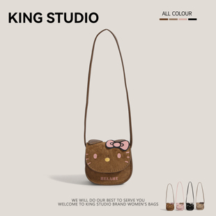 可爱hellokitty迷你小包包女2025新款洋气超火斜挎小包口红耳机包