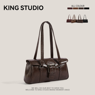 复古小众腋下包包女2026新款 简约手提单肩包大容量百搭通勤包 时尚