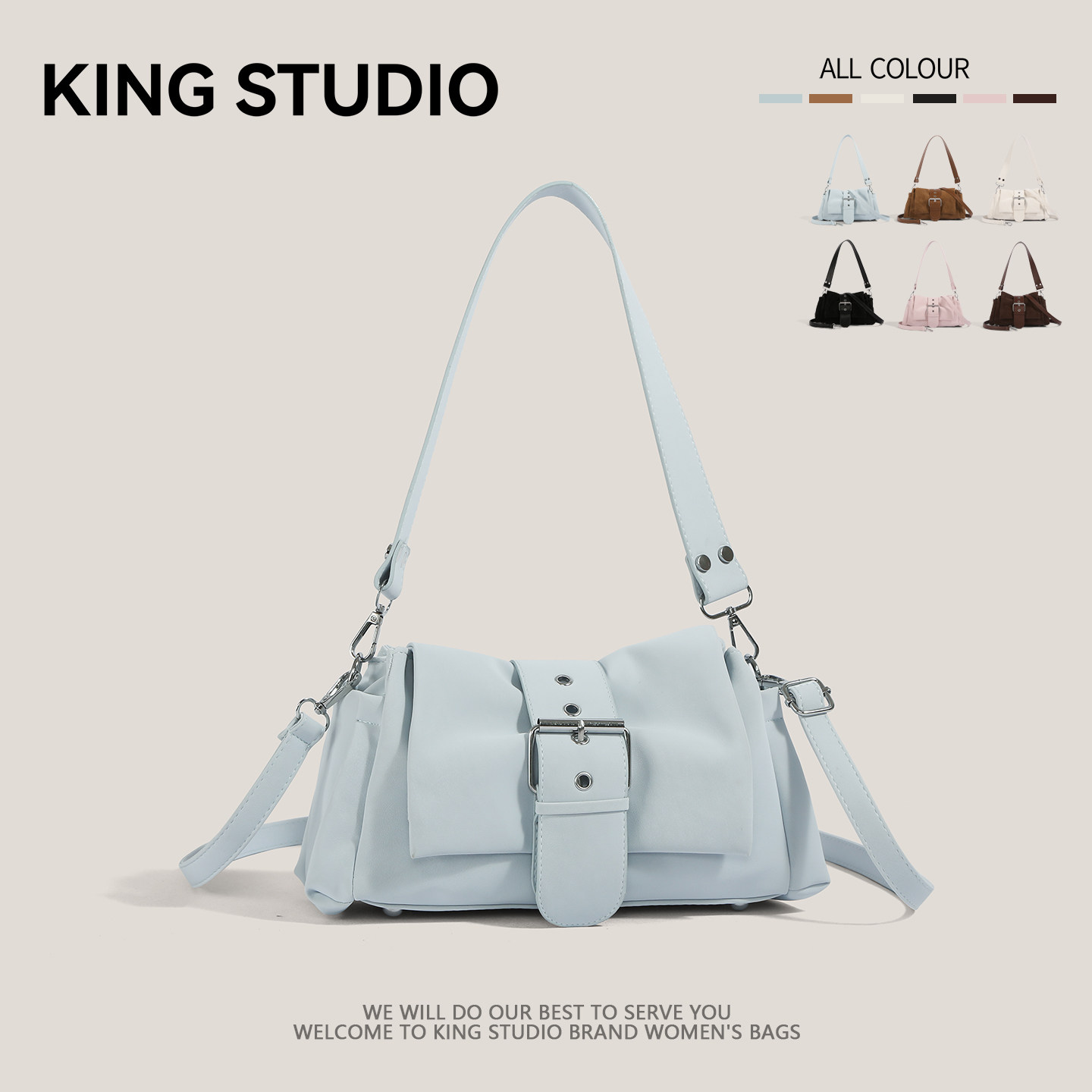 甜酷小众腋下包女2026新款春夏时尚机车包高级感手提包单肩斜挎包