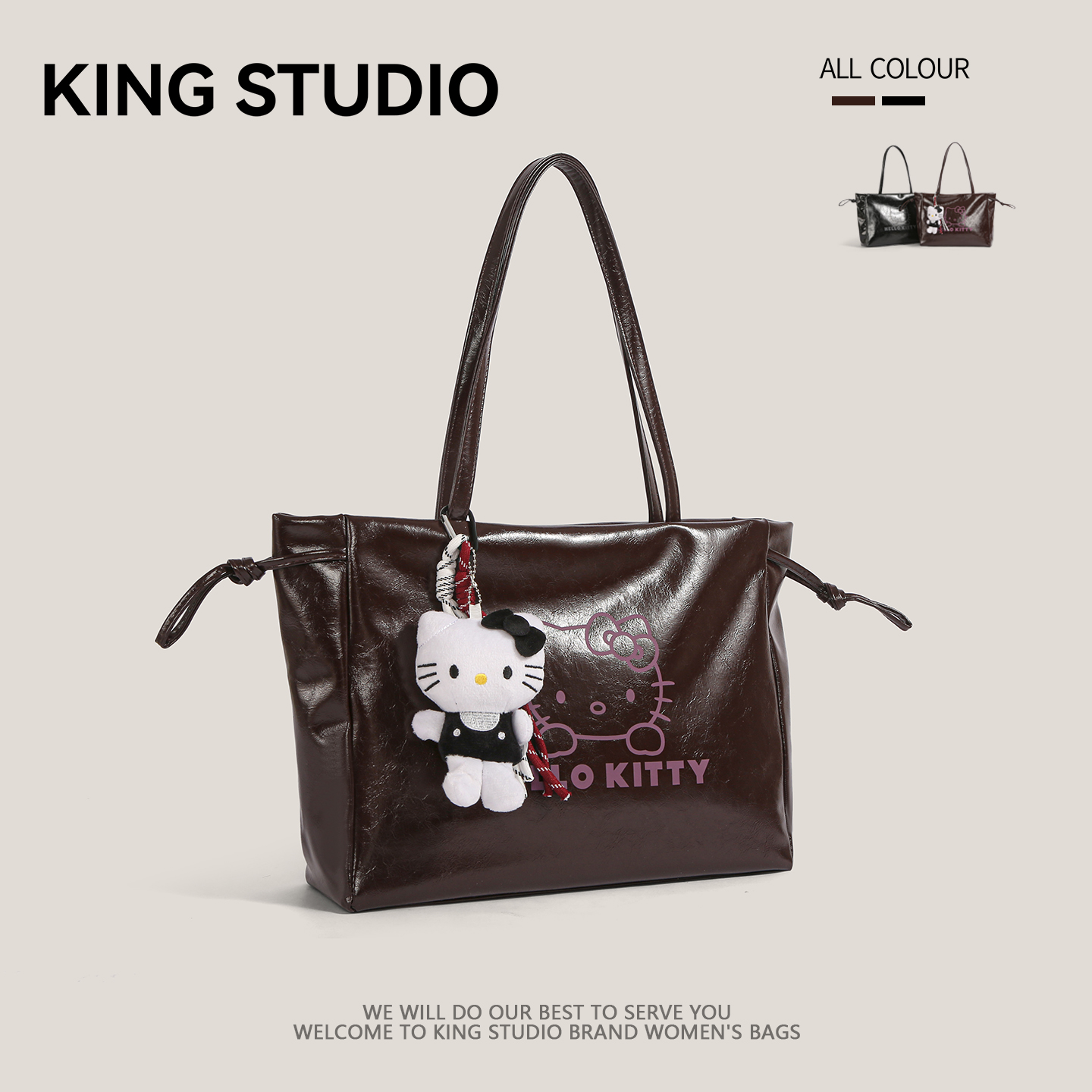 可爱HelloKitty凯蒂猫托特包女