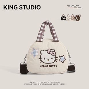 可爱HelloKitty手提包女2025新款 卡通凯蒂猫少女云朵包单肩斜挎包
