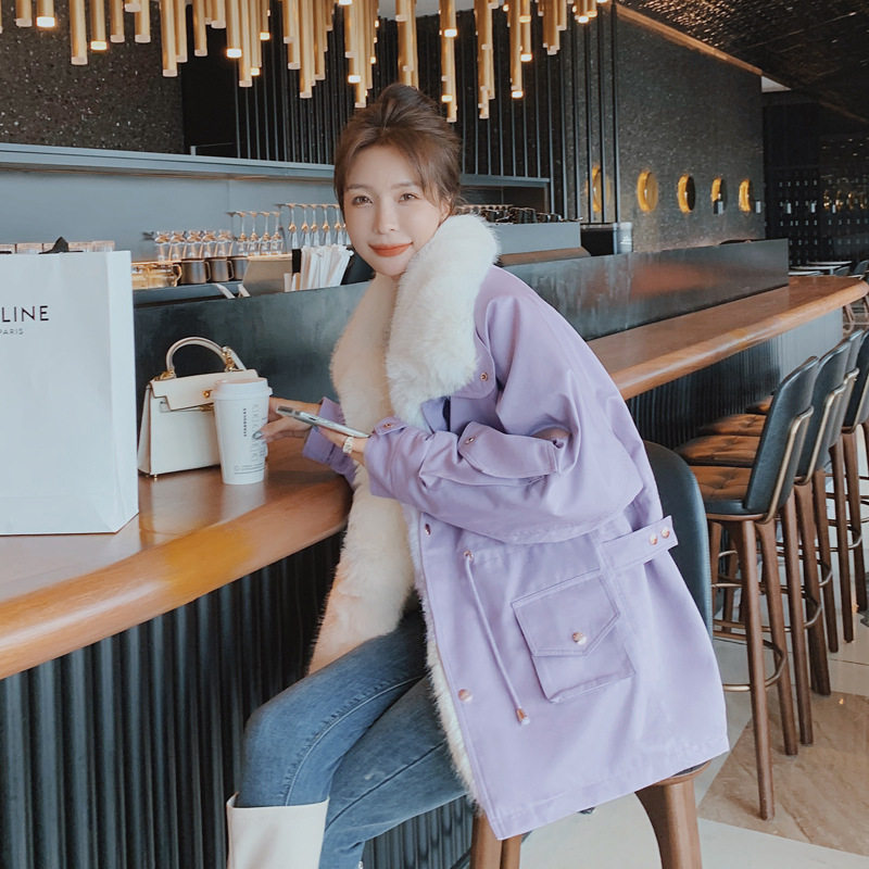 短款派克服女小个子2021年新款气质加绒加厚冬季外套ins潮棉服