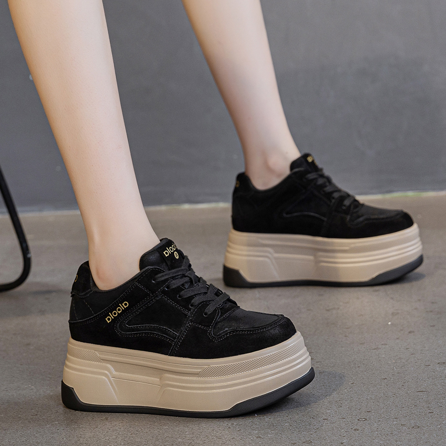 鞋子女2026新款爆款春秋百搭小个子内增高女鞋厚底女士运动休闲鞋