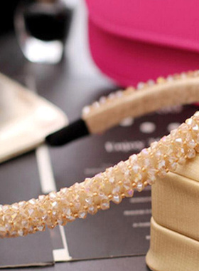 Shiny Diamond Pearl Hair Hoop HairAccessories Women Headba