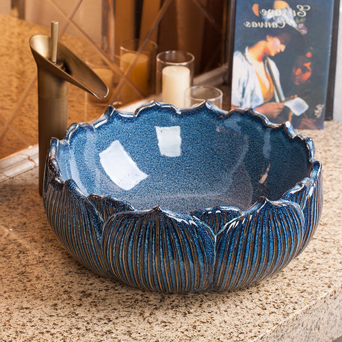 现代简约陶瓷中欧式创意台上盆