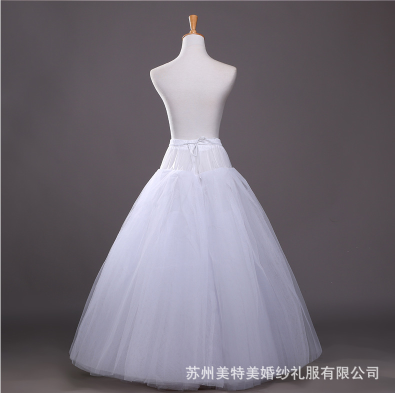 Bride's wedding dress violent skirt support four-layer bonel