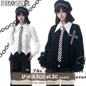 牛仔长裤 pinksavior 饰设计显瘦衬衫 针织毛衣十字装 时空列车