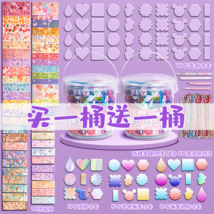 咕卡贴纸套装咕咔可爱小圆盘手帐估卡全套材料收纳盒姑卡孤卡儿童女孩玩具材料女生闺蜜古卡骨卡牌沽盘大礼包