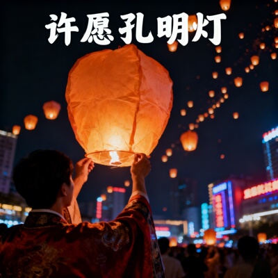 新年孔明灯许愿灯批发