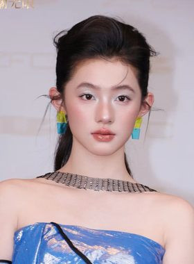 水舞B3030个性小众黑色渔网镶水钻丝巾时髦围巾脖子新娘婚礼配饰