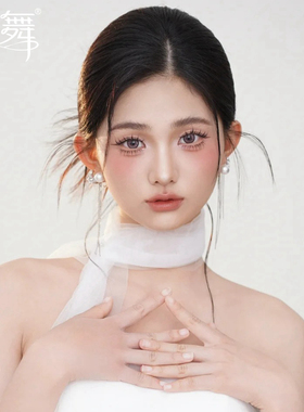 水舞B2863新娘新款白色气质小众纱巾显瘦新娘凹造型挂脖围巾配饰