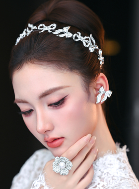 水舞A5296 新娘银色皇冠婚饰韩式气质婚礼唯美时尚网红公主发饰