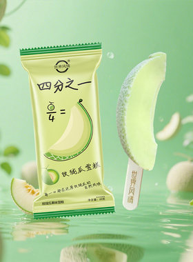 新品世界风情四分之一玫珑瓜雪糕