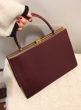 2024新款复古简约夹子包包女手提女包韩版法棍包网红mona腋下包