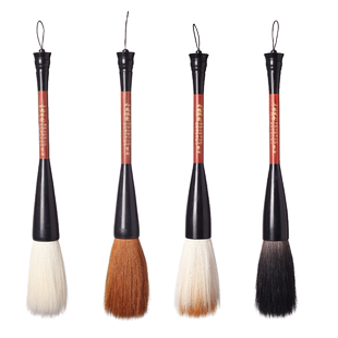 筠墨轩特大羊毫毛笔大号狼毫熊毫兼毫抓笔书法大字榜书牌匾题字专用毛笔文房四宝