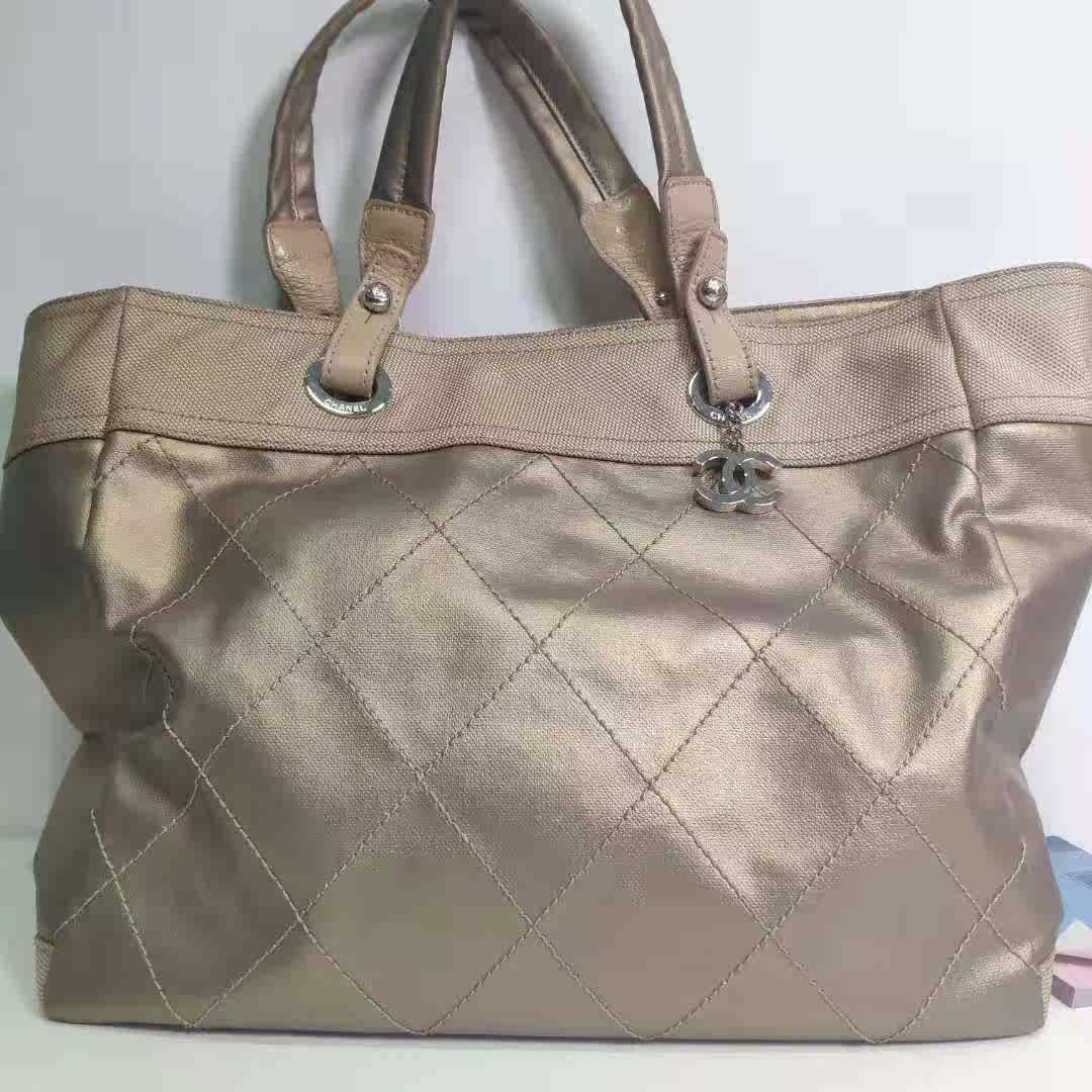 95 new Chanel golden canvas lady Handbag 8.16in the Leisure fish products, Leather bags/Hot handbags/Men's bag, Ms. bags category - from Buy2taobao.com to provide professional Taobao agent buy service