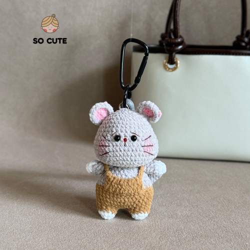 socute 可爱背带小老鼠包包挂件挂饰钥匙扣挂件高级小众礼物送人