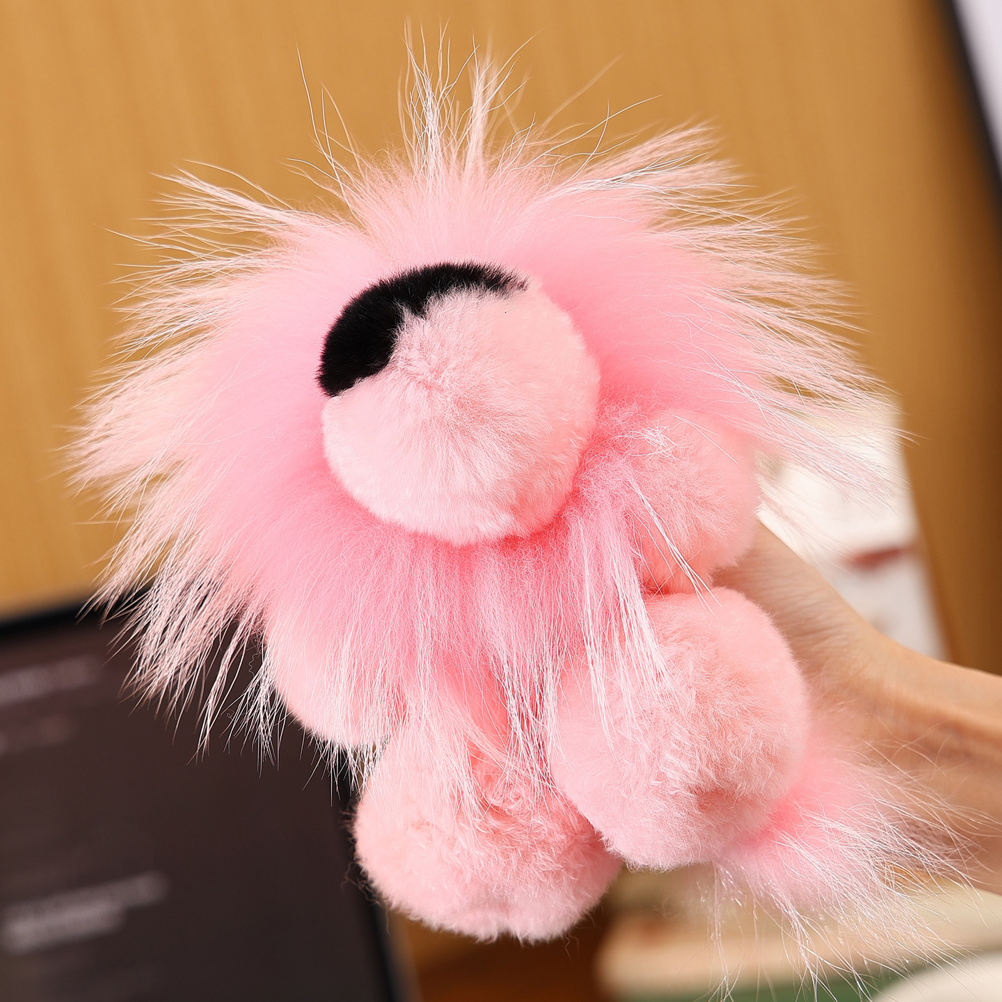 狮子毛绒玩具真獭兔毛小狮子包包挂饰礼物辛巴小狮子钥匙扣挂件