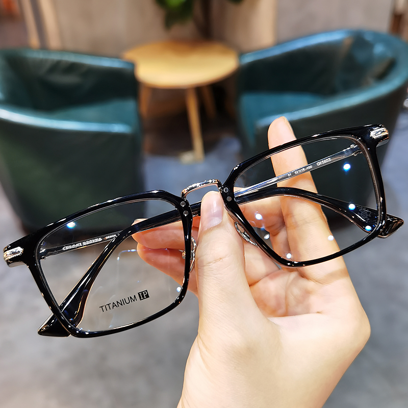 新款复古方框商务护目眼镜