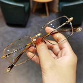 商务方形超轻可配近视眼镜架 时尚 新款 简丹防蓝光眼镜框架男女个性