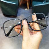 简丹HOTY眼镜框复古男女超轻钛架防蓝光配近视眼镜架大脸平光变色