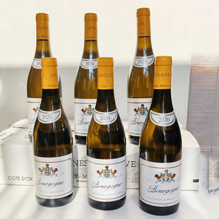 【6瓶】法国进口勒弗莱酒庄双鸡马贡勃艮第大区干白葡萄酒整箱750