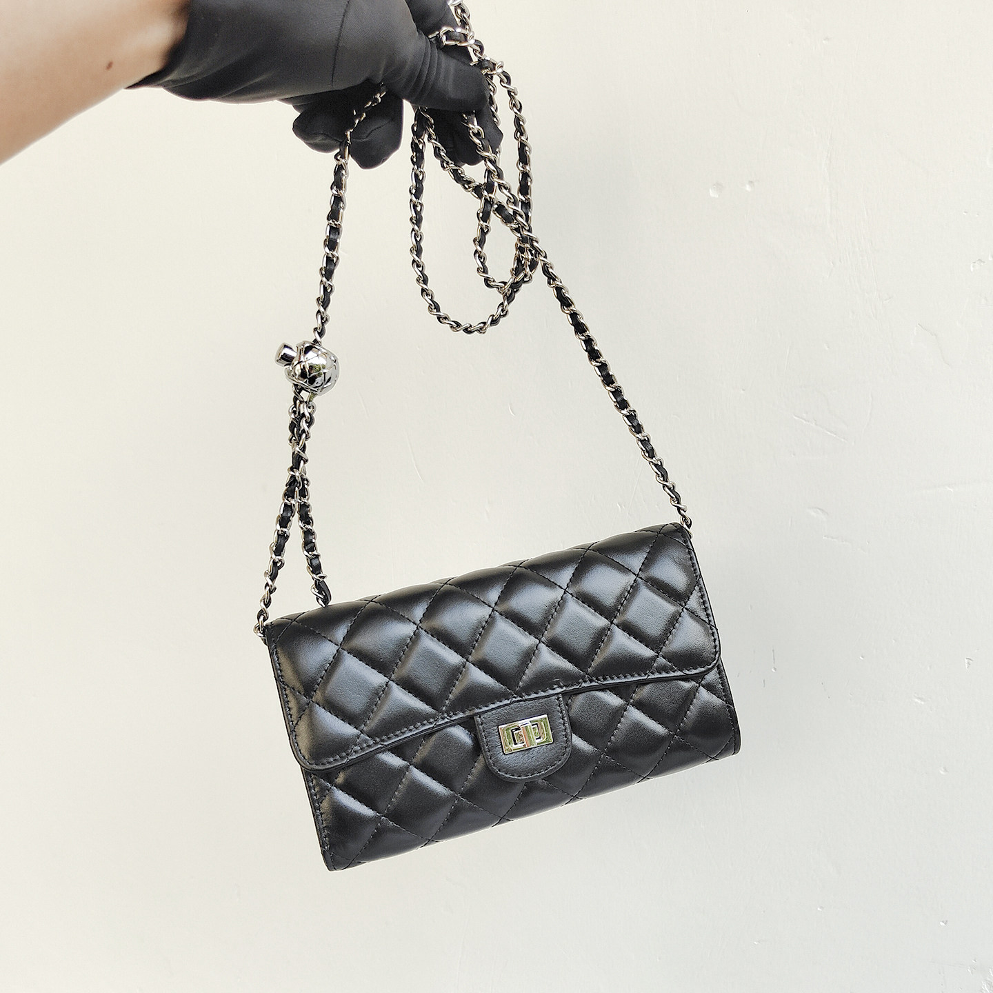 小香风牛皮菱格链条小包包女迷你百搭斜挎包春夏新款真皮手机包潮