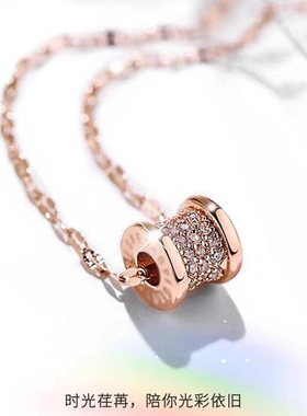 冷淡风小蛮腰项链女ins小众设计感卫衣链子配饰钛钢不掉色项链