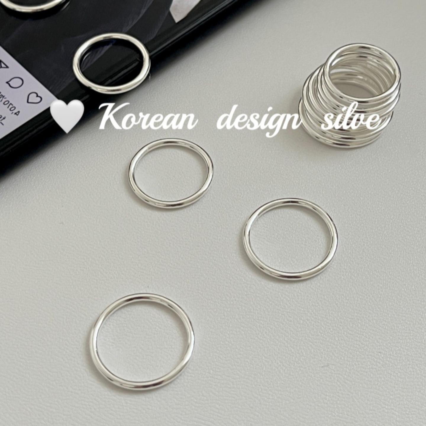 韩国东大门个性冷淡风亮银饰品