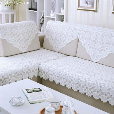 床头防尘盖布靠背巾欧式沙发套沙背靠罩网纱布沙发上的装饰布蕾丝