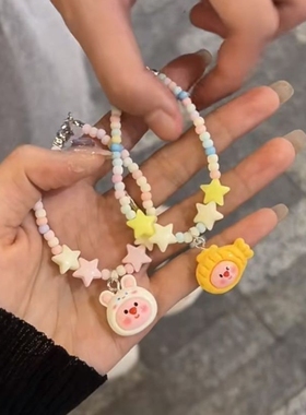 卡通海狸露比loopy手链小