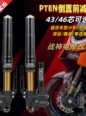 PTENG倒置前减震43-46芯小牛n1s极核AE4九号M95C电动车改装前避震